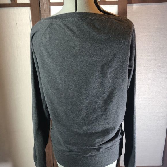 Nike Dri-Fit Size S Uptown Epic Crew Charcoal Grey Pullover Top Women's - Picture 7 of 10